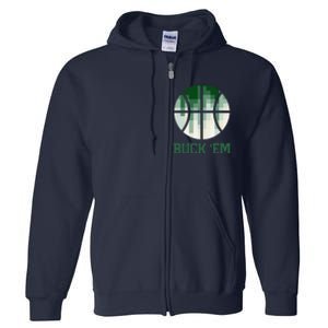 Milwaukee Basketball Fan Full Zip Hoodie