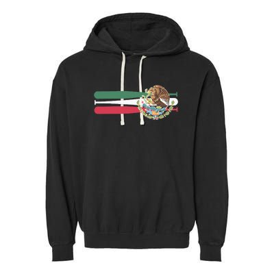 Mexico Baseball Flag Garment-Dyed Fleece Hoodie