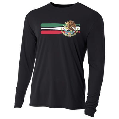 Mexico Baseball Flag Cooling Performance Long Sleeve Crew