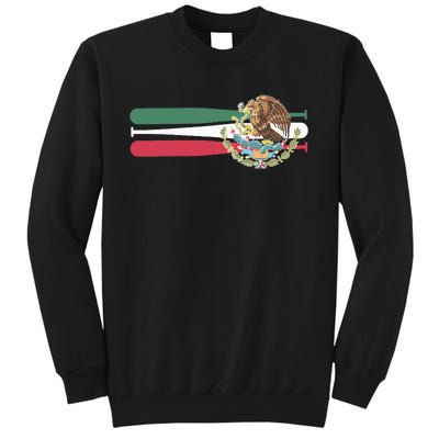 Mexico Baseball Flag Tall Sweatshirt