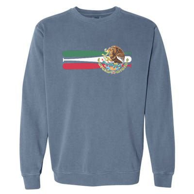 Mexico Baseball Flag Garment-Dyed Sweatshirt