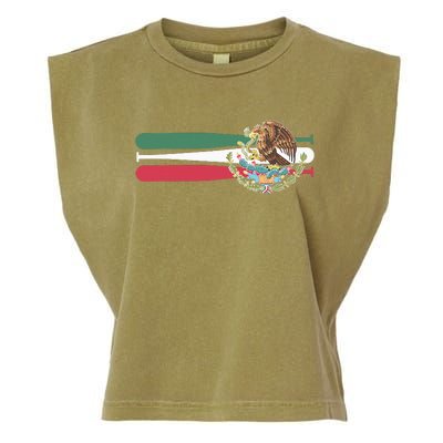 Mexico Baseball Flag Garment-Dyed Women's Muscle Tee