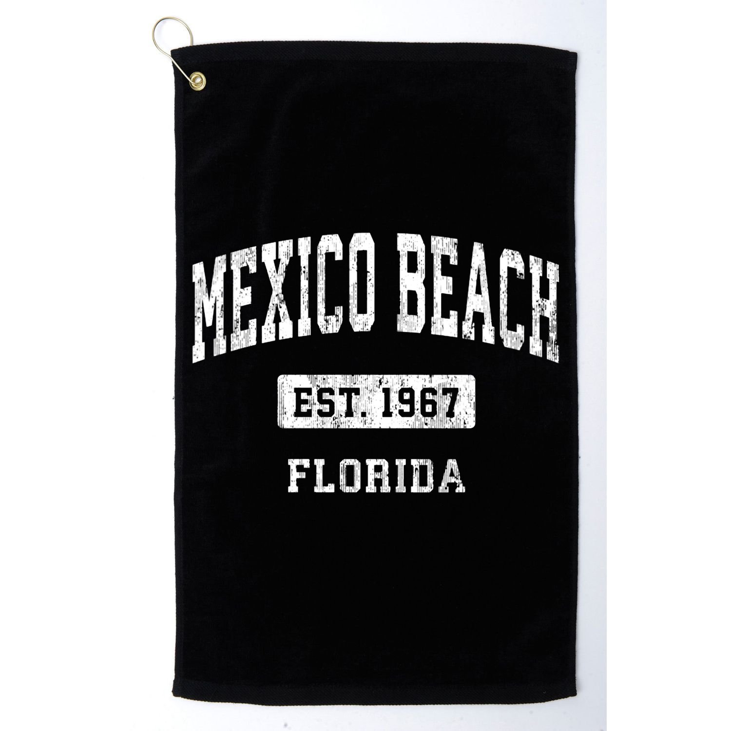 Mexico Beach Florida Fl Vintage Sports Established Golf Towel