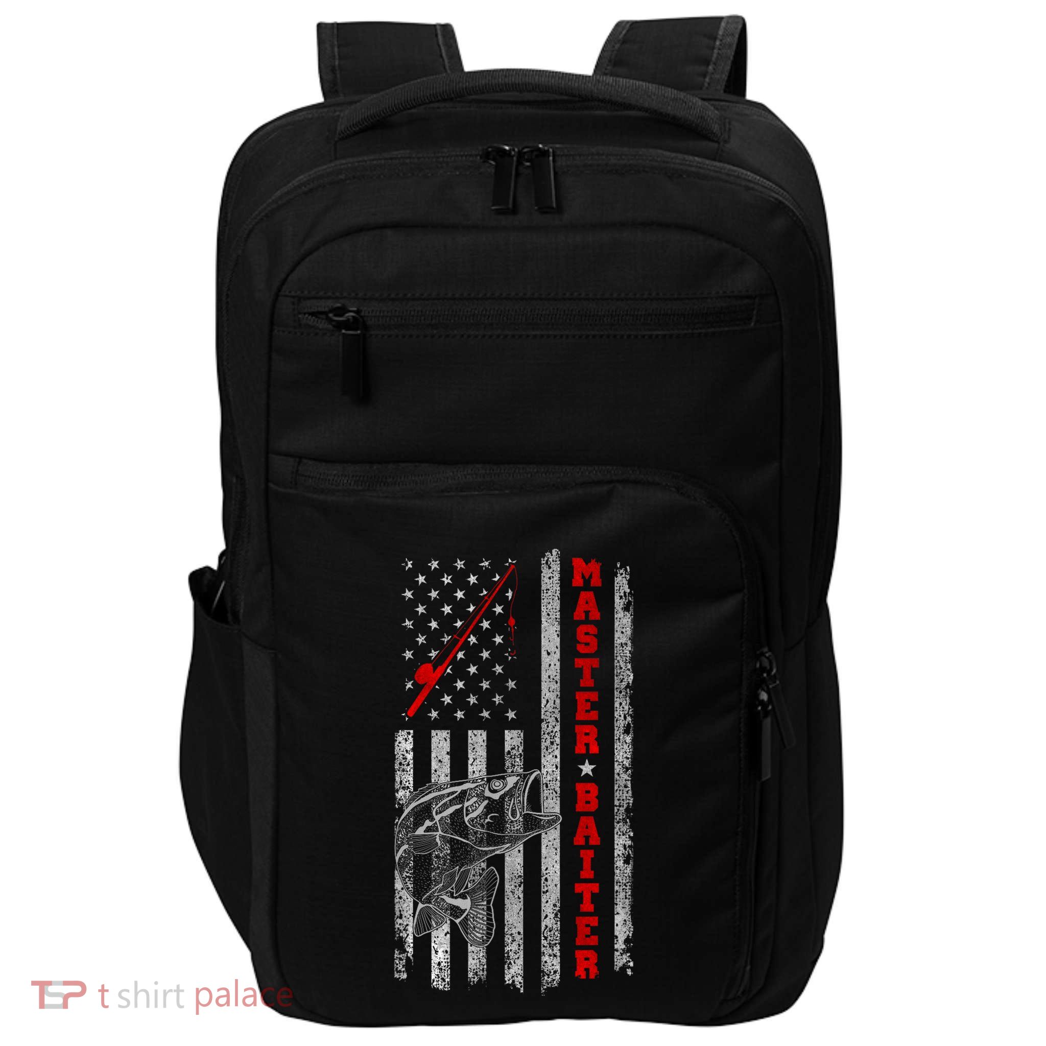 Master Baiter For Funny Fishings For Fisherman Impact Tech Backpack