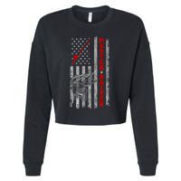 Master Baiter For Funny Fishings For Fisherman Cropped Pullover Crew