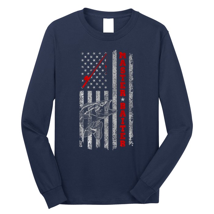 Master Baiter For Funny Fishings For Fisherman Long Sleeve Shirt