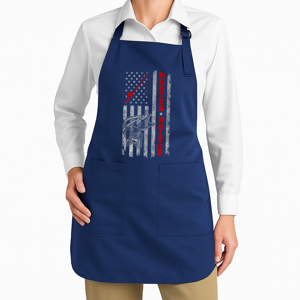 Master Baiter For Funny Fishings For Fisherman Apron