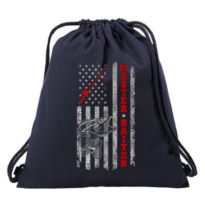Master Baiter For Funny Fishings For Fisherman Drawstring Bag