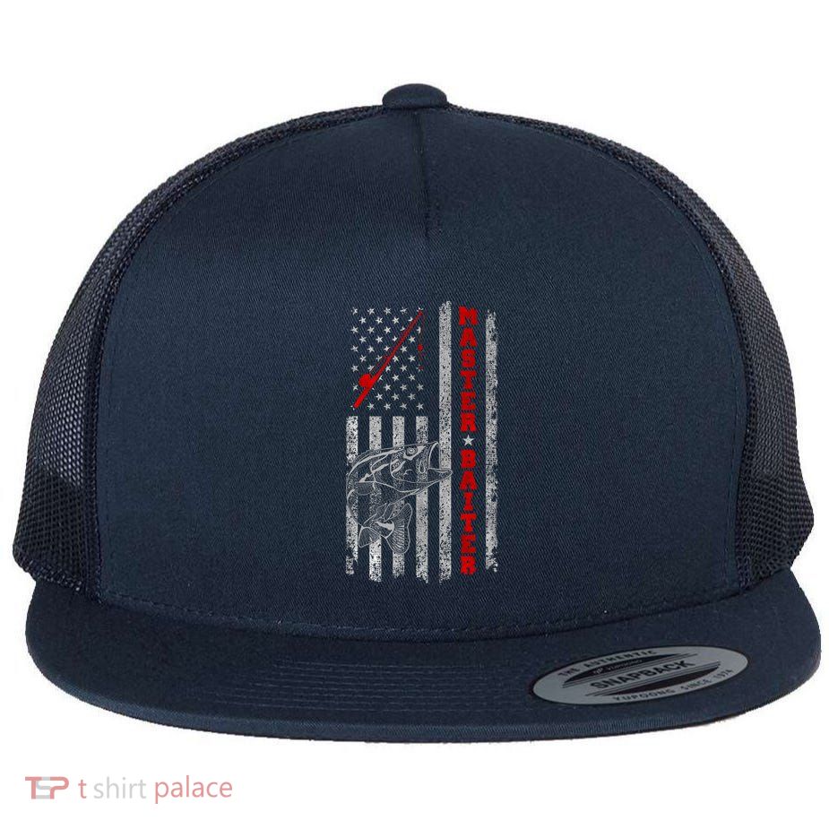 Master Baiter For Funny Fishings For Fisherman Flatbill Hat