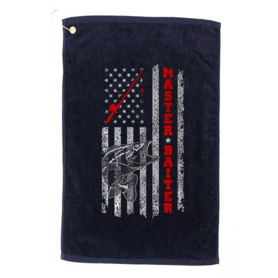 Master Baiter For Funny Fishings For Fisherman Golf Towel