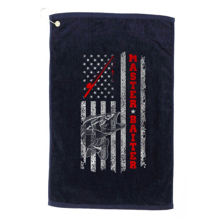 Master Baiter For Funny Fishings For Fisherman Golf Towel