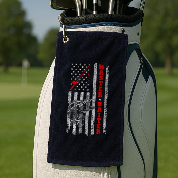 Master Baiter For Funny Fishings For Fisherman Golf Towel