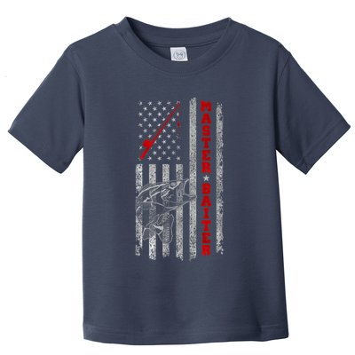 Master Baiter For Funny Fishings For Fisherman Toddler T-Shirt