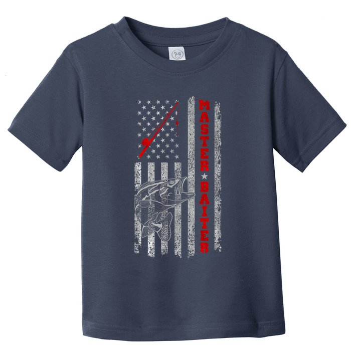 Master Baiter For Funny Fishings For Fisherman Toddler T-Shirt