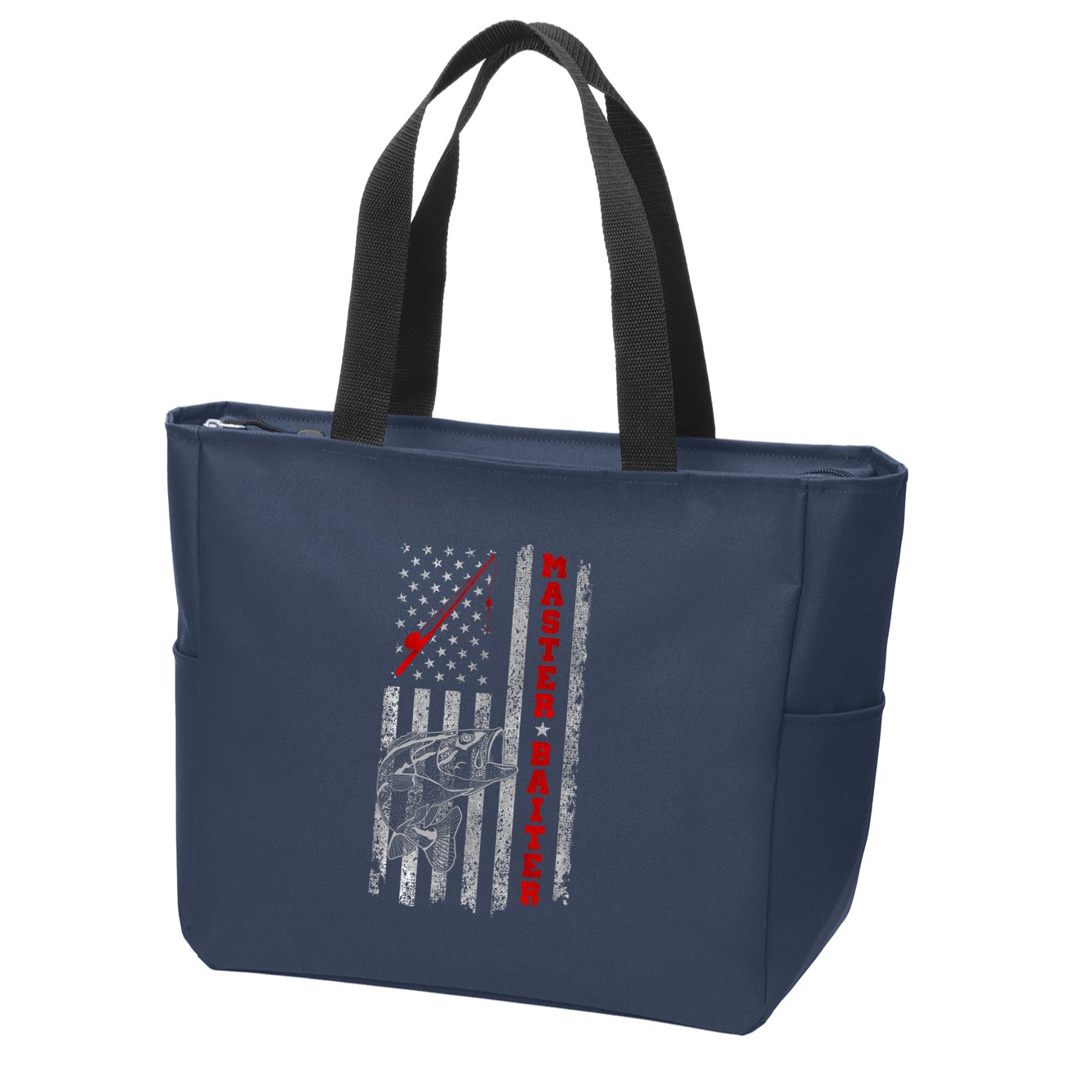 Master Baiter For Funny Fishings For Fisherman Zip Tote Bag