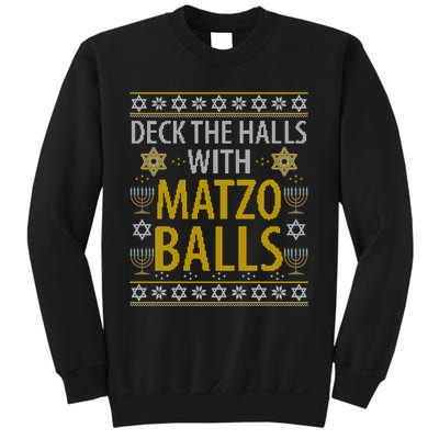 Matzo Balls Funny Hanukkah Theme Holiday Idea Quote Gift Sweatshirt