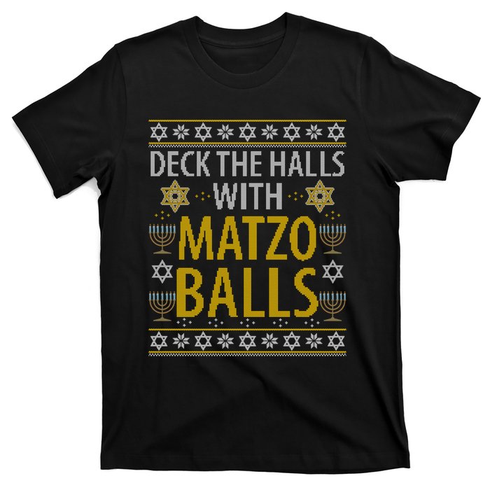 Matzo Balls Funny Hanukkah Theme Holiday Idea Quote Gift T-Shirt