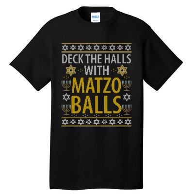 Matzo Balls Funny Hanukkah Theme Holiday Idea Quote Gift Tall T-Shirt