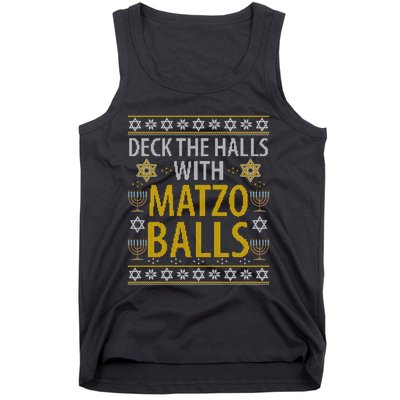 Matzo Balls Funny Hanukkah Theme Holiday Idea Quote Gift Tank Top