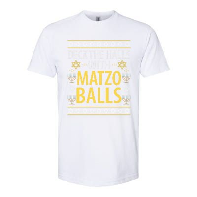 Matzo Balls Funny Hanukkah Theme Holiday Idea Quote Gift Softstyle® CVC T-Shirt