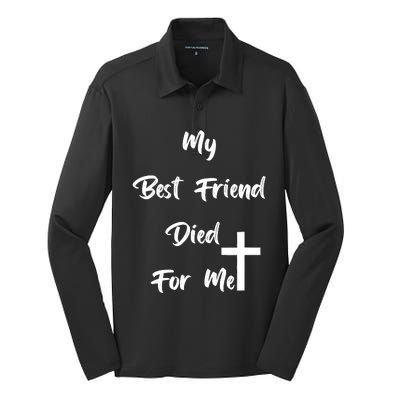 My Best Friend Silk Touch Performance Long Sleeve Polo