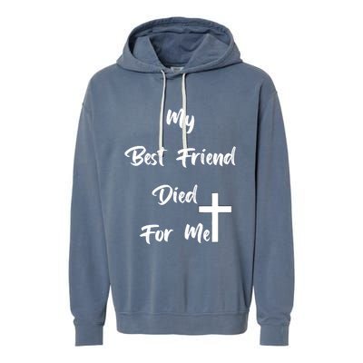 My Best Friend Garment-Dyed Fleece Hoodie