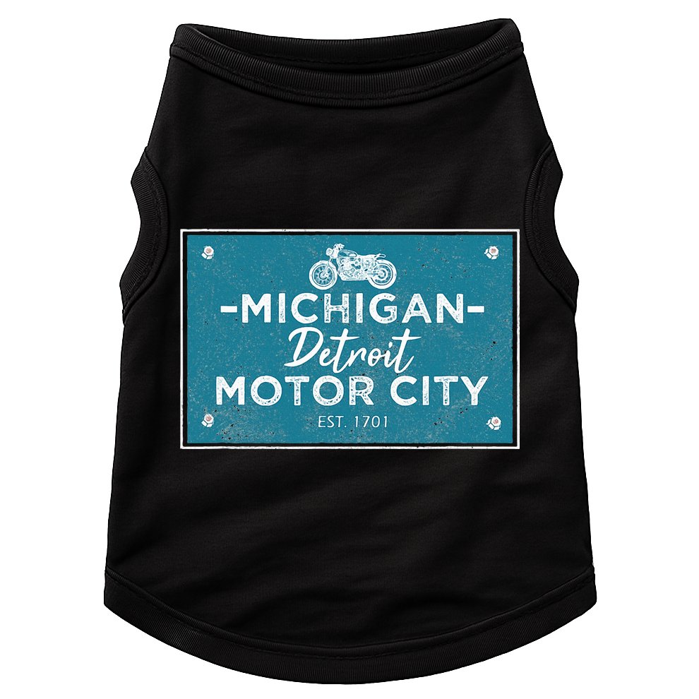 Michigan Biker For Detroit Motorcycle Doggie Tank