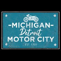 Michigan Biker For Detroit Motorcycle Long Sleeve Shirt