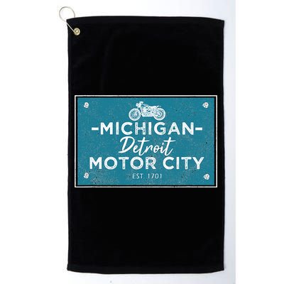 Michigan Biker For Detroit Motorcycle Golf Towel