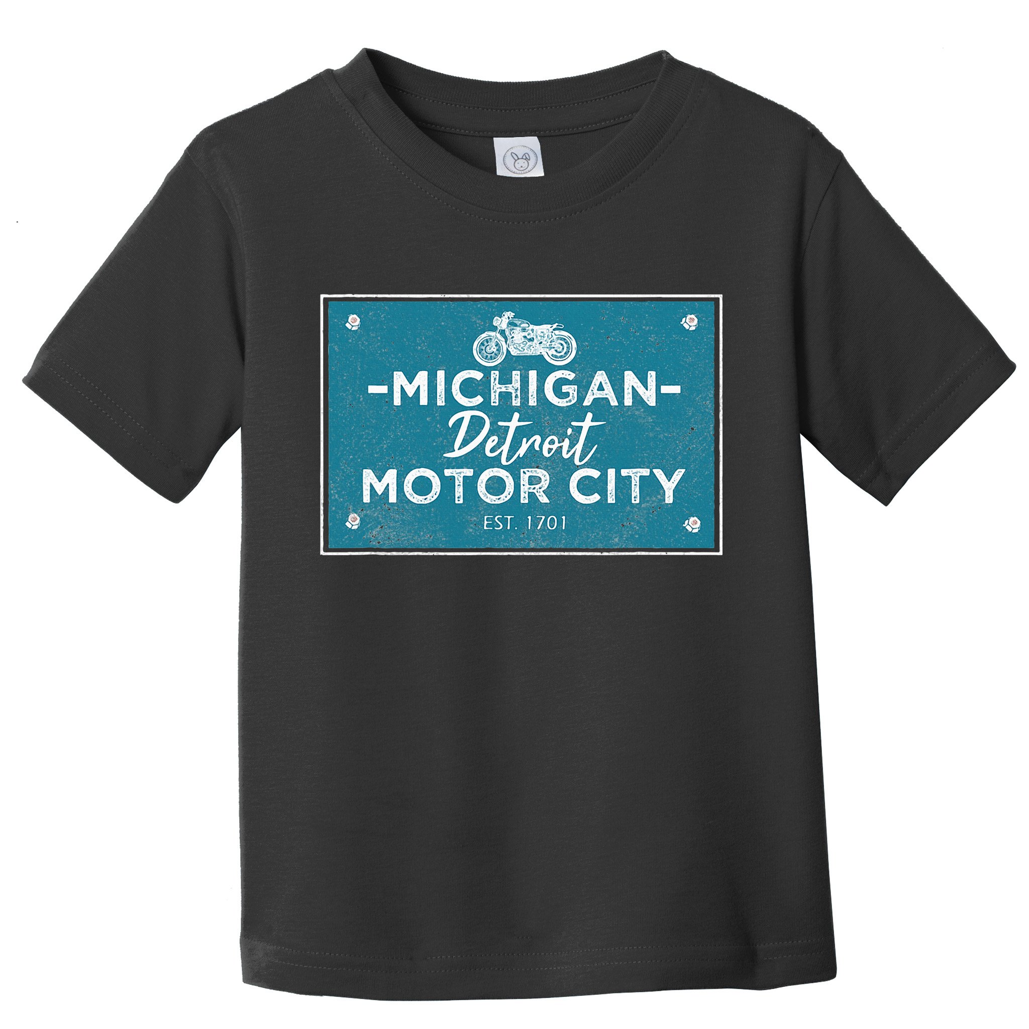 Michigan Biker For Detroit Motorcycle Toddler T-Shirt