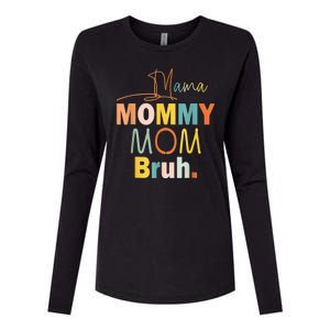 Mommy Bruh Funny Quote Gift Womens Cotton Relaxed Long Sleeve T-Shirt