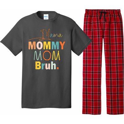 Mommy Bruh Funny Quote Gift Pajama Set