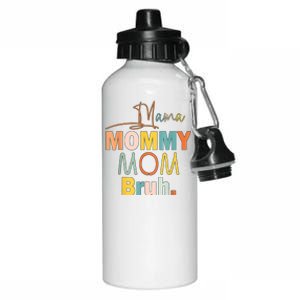 Mommy Bruh Funny Quote Gift Aluminum Water Bottle