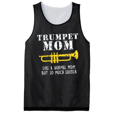 Marching Band Funny Trumpet Mom Mesh Reversible Basketball Jersey Tank