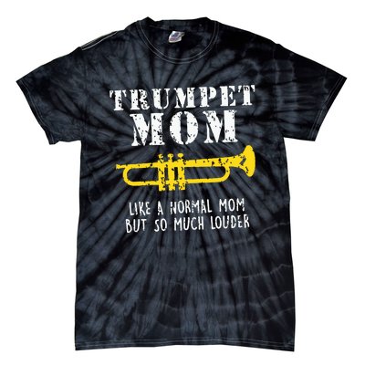 Marching Band Funny Trumpet Mom Tie-Dye T-Shirt