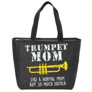 Marching Band Funny Trumpet Mom Zip Tote Bag