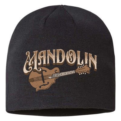 Mandolin Bluegrass Folk Music Mandolin Player Musicians Long Sleeve Sustainable Beanie