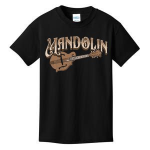 Mandolin Bluegrass Folk Music Mandolin Player Musicians Long Sleeve Kids T-Shirt