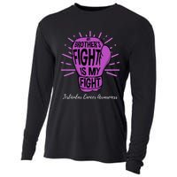 My Brothers Fight Is My Fight Testicular Cancer Awareness Cooling Performance Long Sleeve Crew