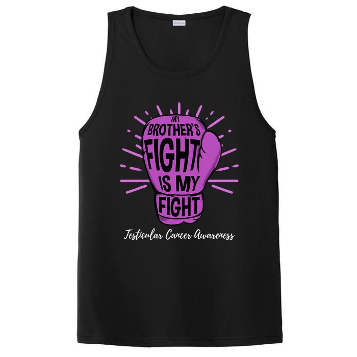 My Brothers Fight Is My Fight Testicular Cancer Awareness PosiCharge Competitor Tank