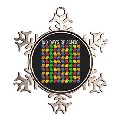 Master Builder Funny Building Blocks 100 Days Of School Metallic Star Ornament