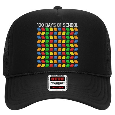 Master Builder Funny Building Blocks 100 Days Of School Trucker Hat