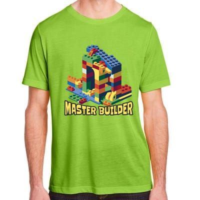 Master Builder Funny Building Blocks Toys Gift Adult ChromaSoft Performance T-Shirt