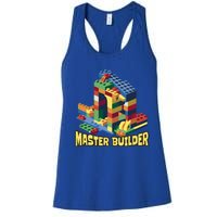 Master Builder Funny Building Blocks Toys Gift Women's Racerback Tank