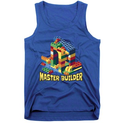 Master Builder Funny Building Blocks Toys Gift Tank Top