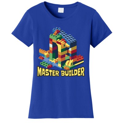 Master Builder Funny Building Blocks Toys Gift Women's T-Shirt