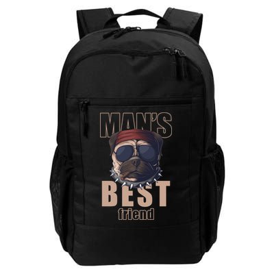 Mans Best Friend Bulldog Funny Dog Lover Backpack