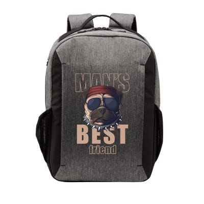Mans Best Friend Bulldog Funny Dog Lover Vector Backpack