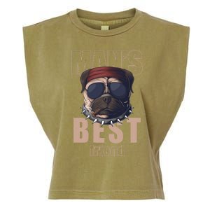 Mans Best Friend Bulldog Funny Dog Lover Garment-Dyed Women's Muscle Tee