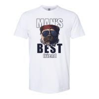 Mans Best Friend Bulldog Funny Dog Lover Softstyle CVC T-Shirt